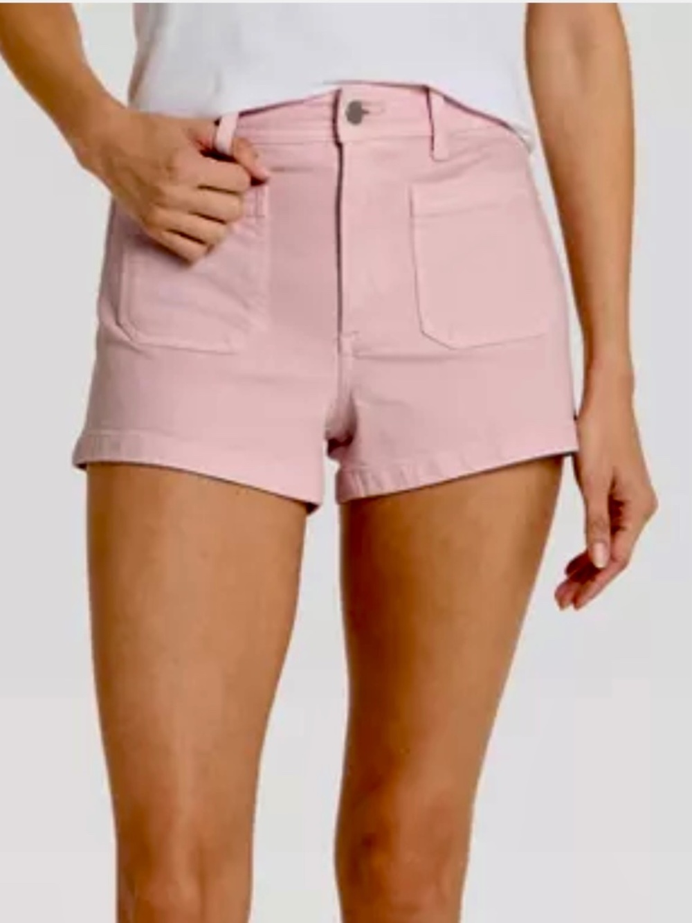 Women’s Highest-Rise Sailor Denim Shorts Size 8 Pink